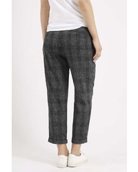 Topshop Y Checked Peg Trousers