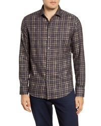 Robert Barakett Coquitlam Regular Fit Plaid Button Up Flannel Shirt