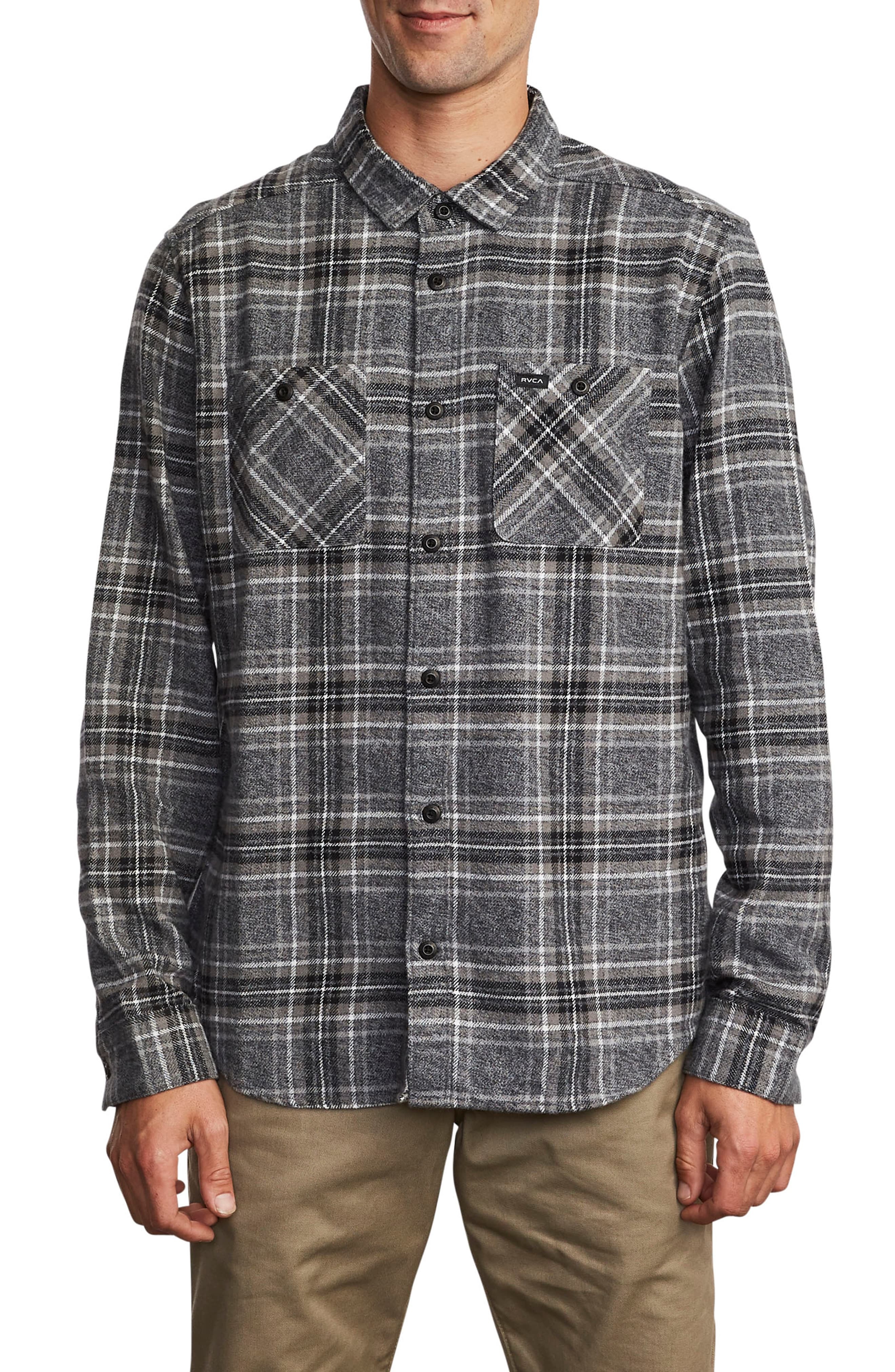 RVCA Mazzy Plaid Button Up Flannel Shirt 35 Nordstrom Lookastic