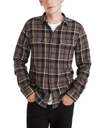 Madewell Perfect Plaid Flannel Button Up Shirt