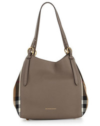 Burberry Canterby Small Check Shoulder Bag Thistle Gray
