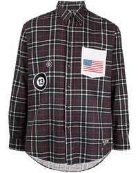 DUOltd American Flag Plaid Buttoned Shirt