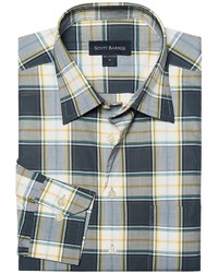 Scott Barber Christopher Multi Check Sport Shirt Cotton Long Sleeve
