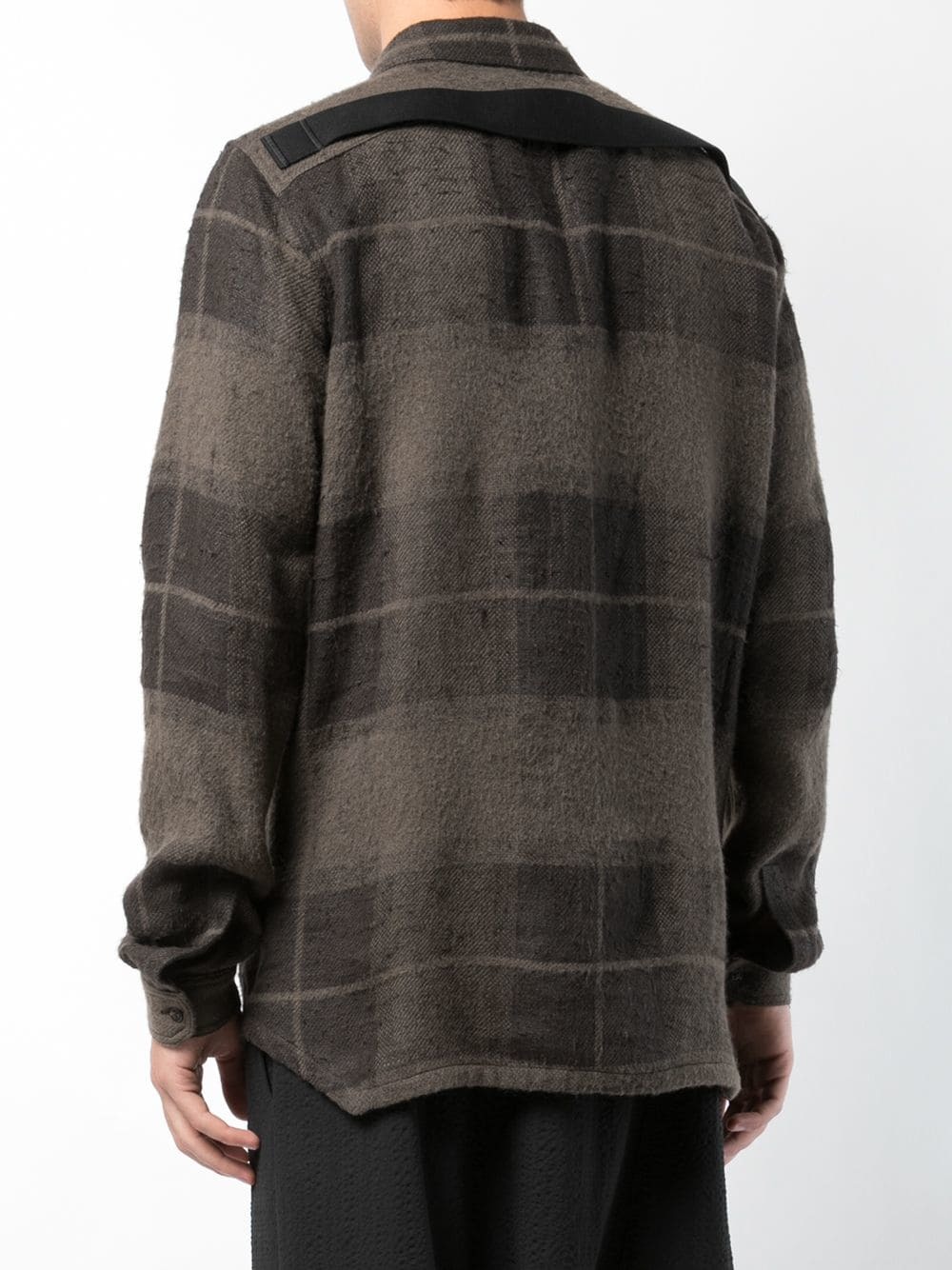 Rick Owens Textured Plaid Shirt, $1,463 | farfetch.com | Lookastic