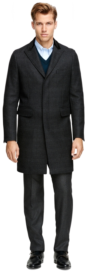 Brooks Brothers Saxxon Wool Chesterfield Overcoat, $1,198 | Brooks ...