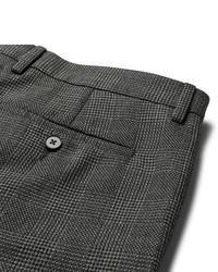 Maison Margiela Grey Slim Fit Prince Of Wales Checked Woven Trousers