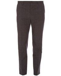 Dolce & Gabbana Prince Of Wales Checked Cotton Trousers