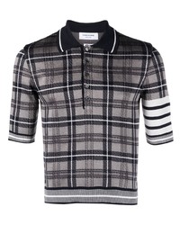 Thom Browne Tartan Jacquard Polo Shirt