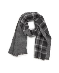 Andrew Stewart Track Plaid Double Face Cashmere Scarf
