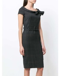 Moschino Vintage Plaid Fitted Dress