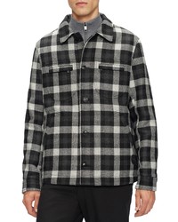 Ted Baker London Incline Insulated Plaid Overshirt