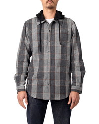 Lira Clothing Willows Hooded Flannel Button Up Shirt