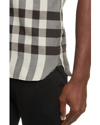 Burberry Moore Regular Fit Plaid Short Sleeve Sport Shirt