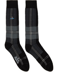 Vivienne Westwood Black Tartan Socks