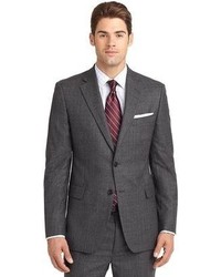 Brooks Brothers Madison Fit Charcoal Plaid 1818 Suit
