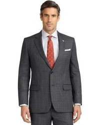 Brooks Brothers Fitzgerald Fit Plaid With Deco 1818 Suit