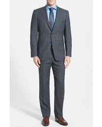 Hart Schaffner Marx New York Classic Fit Plaid Wool Suit