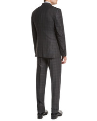 Tom Ford Oconnor Base Tonal Plaid Two Piece Suit Gray