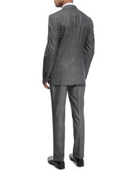 Tom Ford Shelton Base Mouline Prince Of Wales Plaid Two Piece Suit