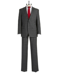 Calvin Klein Wool Plaid Suit Set