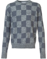 AMI Alexandre Mattiussi Checkerboard Sweater