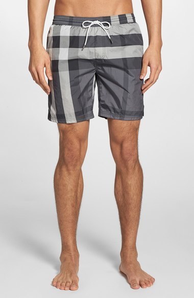Burberry Brit Gowers Check Swim Trunks, $295 | Nordstrom | Lookastic