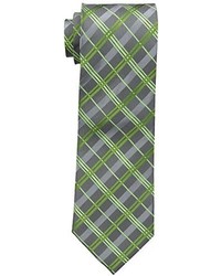 Geoffrey Beene Charcoal 8 Plaid Tie