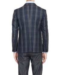 Brooklyn Tailors Flannel Two Button Sportcoat Blue