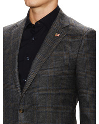 Brooks Brothers Wool Grey Glen Plaid Sportcoat