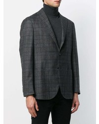 Barba Checked Fitted Blazer