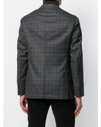 Barba Checked Fitted Blazer