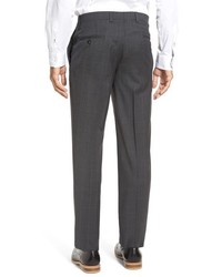 Ted Baker London Livingstone Flat Front Plaid Wool Trousers