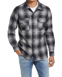 Pendleton Plaid Wool Flannel Button Up Board Shirt