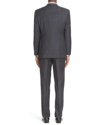 Canali Classic Fit Glen Plaid Wool Suit