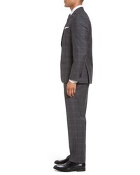 BOSS Johnstonslenon 1 Trim Fit Plaid Wool Suit