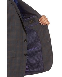 Ted Baker London Jay Trim Fit Plaid Wool Suit