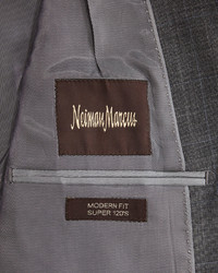Neiman Marcus Modern Fit Wool Two Piece Plaid Suit