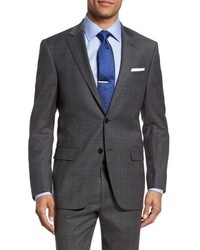 Hart Schaffner Marx New York Classic Fit Stretch Plaid Wool Suit