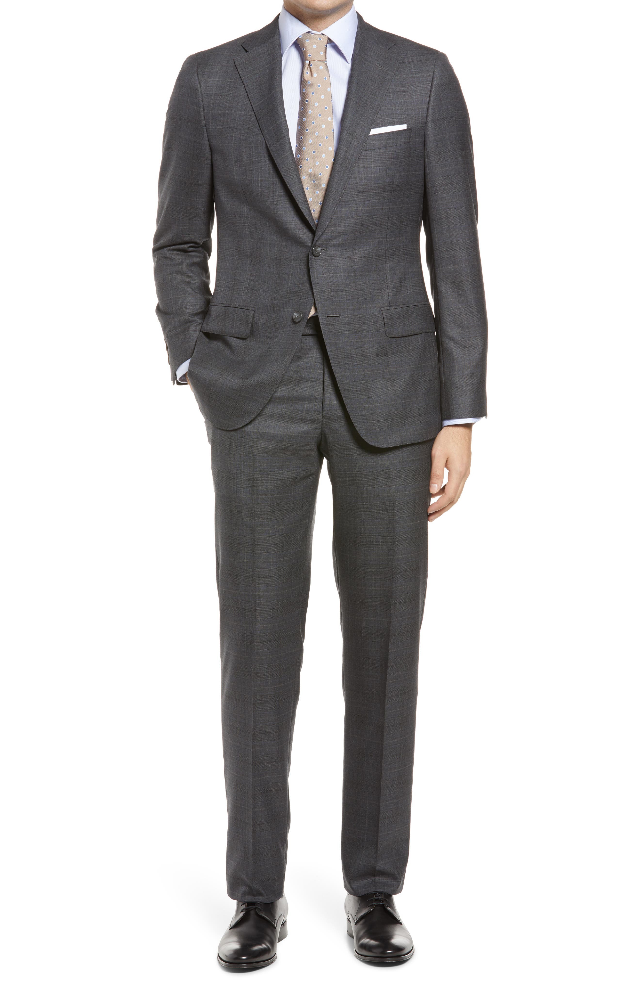 Hickey Freeman Plaid Classic Fit Loro Piana Wool Suit, $1,795