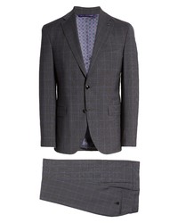 Ted Baker London Roger Extra Slim Fit Plaid Wool Suit