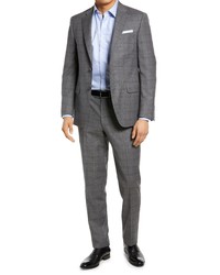Peter Millar Tailored Grey Plaid Wool Suit At Nordstrom