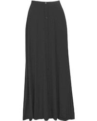 Boohoo Ruby 90s Grunge Style Button Front Maxi Skirt