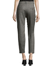Brunello Cucinelli Slim Pleated Donegal Pants