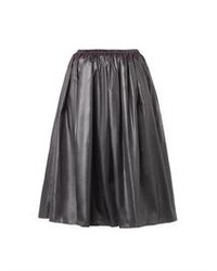 Charcoal Pleated Skirt