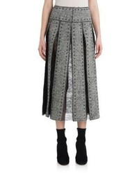 Valentino Pleated Wool Skirt