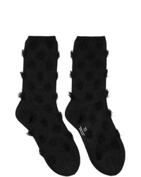 Charcoal Polka Dot Socks