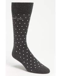 Charcoal Polka Dot Socks