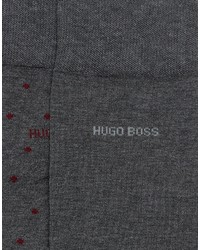 Hugo Boss Boss By Mercerized Cotton Polka Dot Socks In 2 Pack