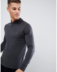 French Connection Fine Gauge Long Sleeve Polo