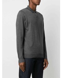 A.P.C. Knitted Long Sleeved Polo Shirt